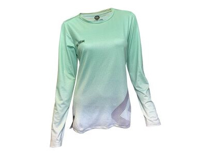 G-FORM Womens LS Fade Jersey Mint/White