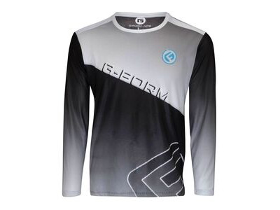 G-Form Mens LS Podium Jersey Black/White