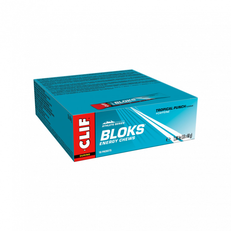 Clif Blok Energy Chews (18 Pack) Tropical Punch
