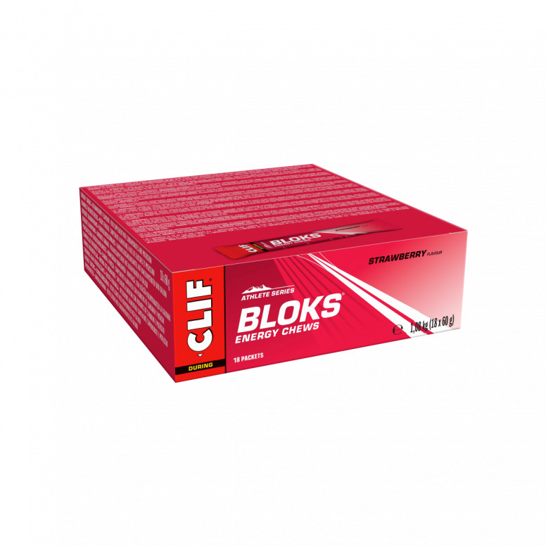 Clif Blok Energy Chews (18 Pack) Strawberry