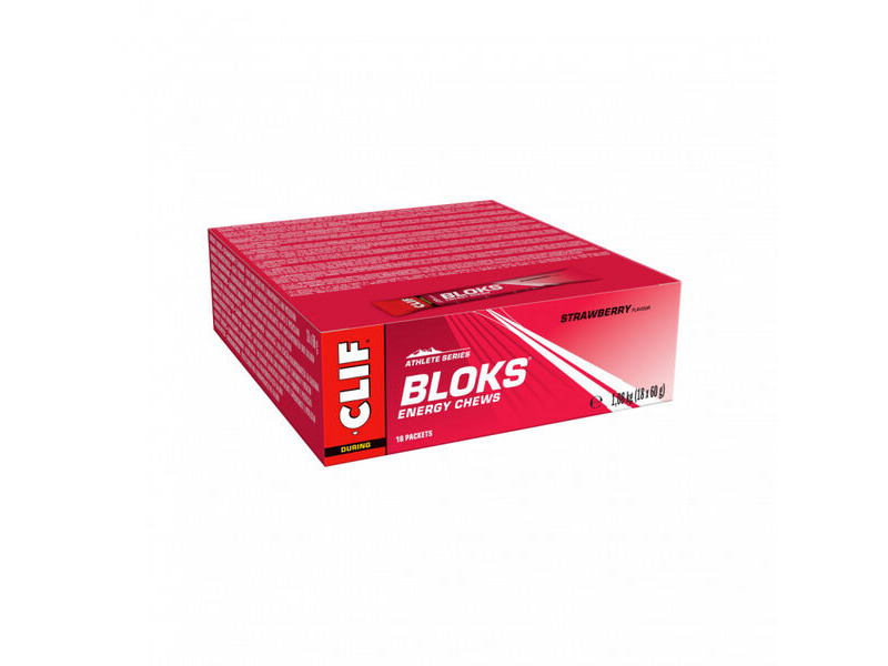 Clif Blok Energy Chews (18 Pack) Strawberry click to zoom image