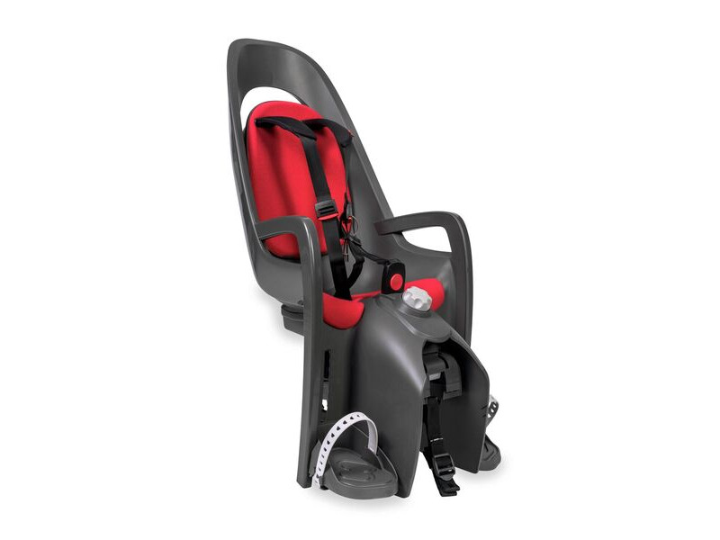 Hamax Caress With Carrier Adapter: Dark Grey/Red click to zoom image