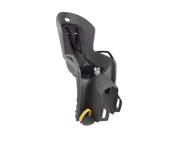 Hamax Amiga Pannier Rack Mounted Child Bike Seat Dark Grey click to zoom image