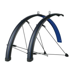 SKS Bluemels Stingray 28 Mudguard Set 45mm 45MM MATT BLACK/OCEAN BLU  click to zoom image