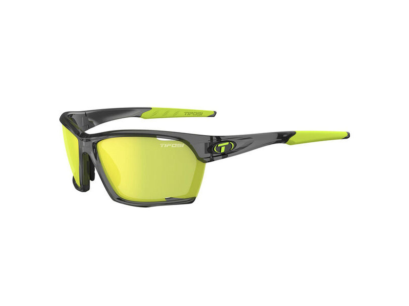 Tifosi Optics Kilo Interchangeable Clarion Lens Sunglasses Crystal Smoke/Clarion Yellow/Ac Red/ Cle click to zoom image