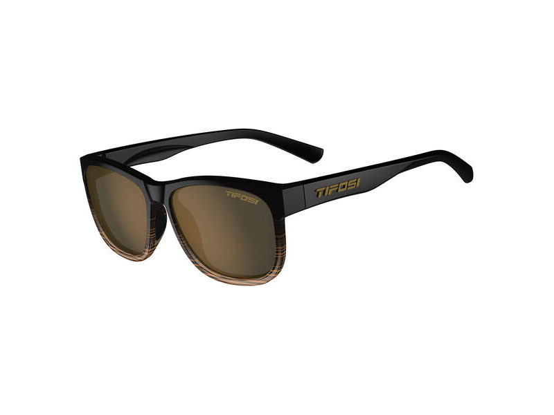 Tifosi Optics Swank Xl Single Polarized Lens Sunglasses Brown Fade click to zoom image