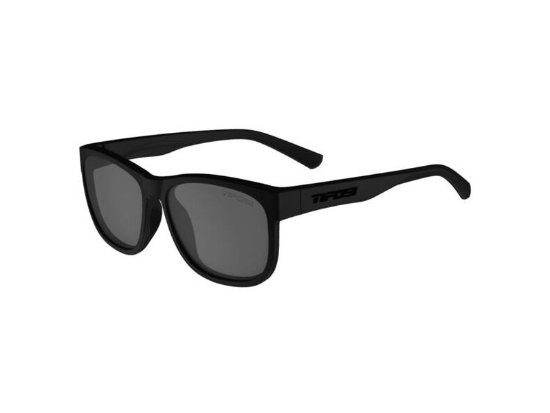 Tifosi Optics Swank Xl Single Polarized Lens Sunglasses Blackout/Smoke Polarized click to zoom image