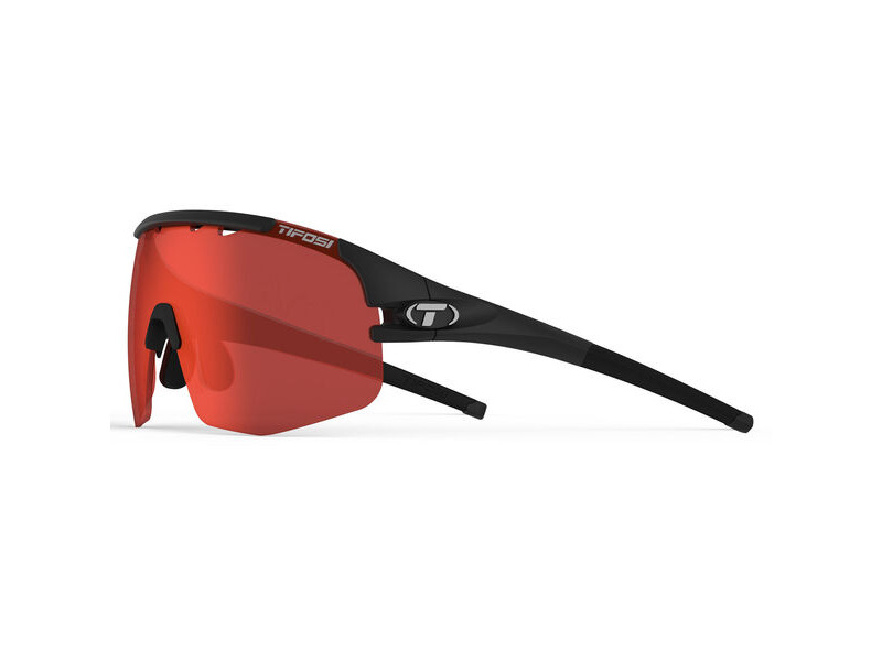 Tifosi Optics Sledge Lite Interchangeable Lens Sunglasses Matte Black/Red click to zoom image