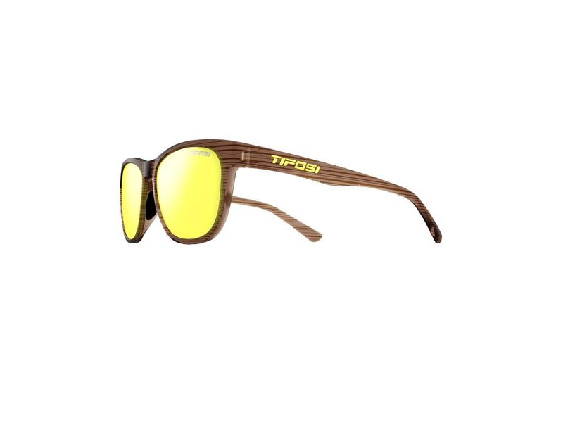 Tifosi Optics Swank Single Lens Eyewear 2019 Woodgrain/Smoke Yellow click to zoom image