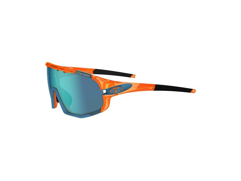Tifosi Optics Sledge Interchangeable Clarion Lens Sunglasses Crystal Orange/Clarion Blue click to zoom image