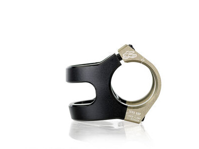 Renthal Apex v2 MTB Stem +/-6 Deg, 31.8mm 2pc Bar Clamp, CNC 2014 Alloy. 31mm Black/Gold  click to zoom image