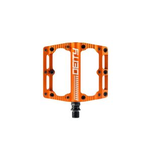 Deity Black Kat Pedals 100x100mm  ORANGE  click to zoom image