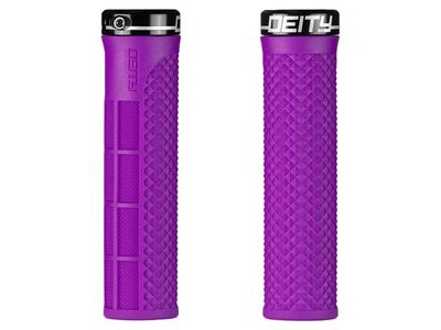 Deity Lockjaw Grips  PURPLE  click to zoom image
