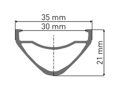 DT Swiss FR 1500 wheel, 30 mm rim, 27.5 inch rear click to zoom image