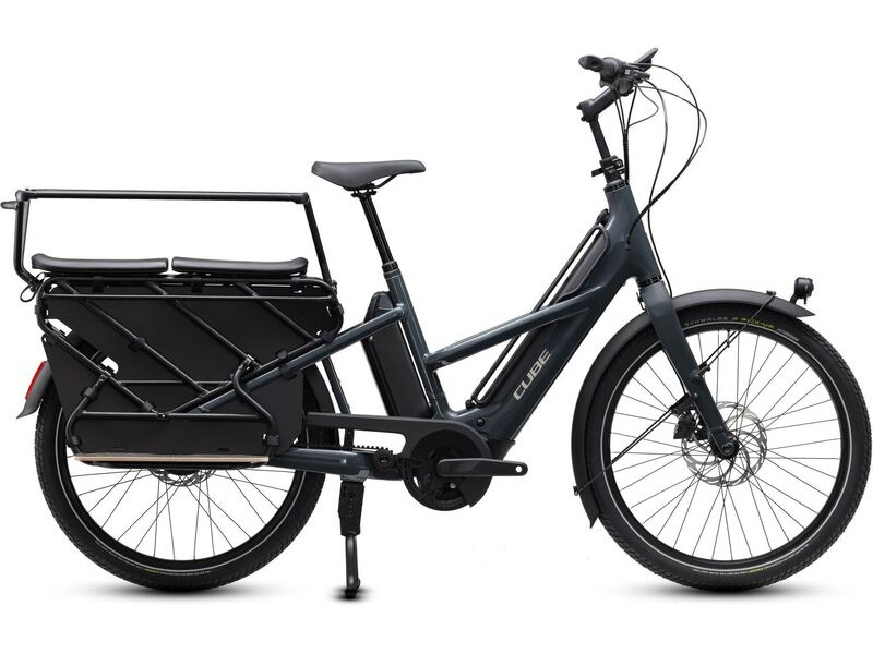 Cube Bikes Longtail Hybrid Deluxe Family 800 Shadowgrey/grey click to zoom image
