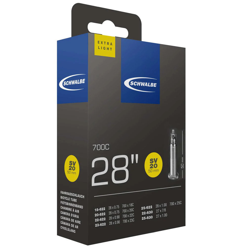 Schwalbe Tyres SV20 Extra Light InnerTube 80mm 700 x 18-28c