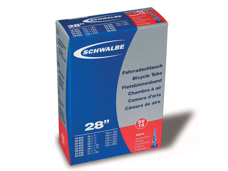 Schwalbe Tyres SV15 Inner Tube 700 x 18-28c click to zoom image